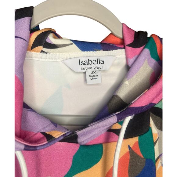 Isabella Elastic Waist Hoodie Size 2X Multi Color - Picture 2 of 6